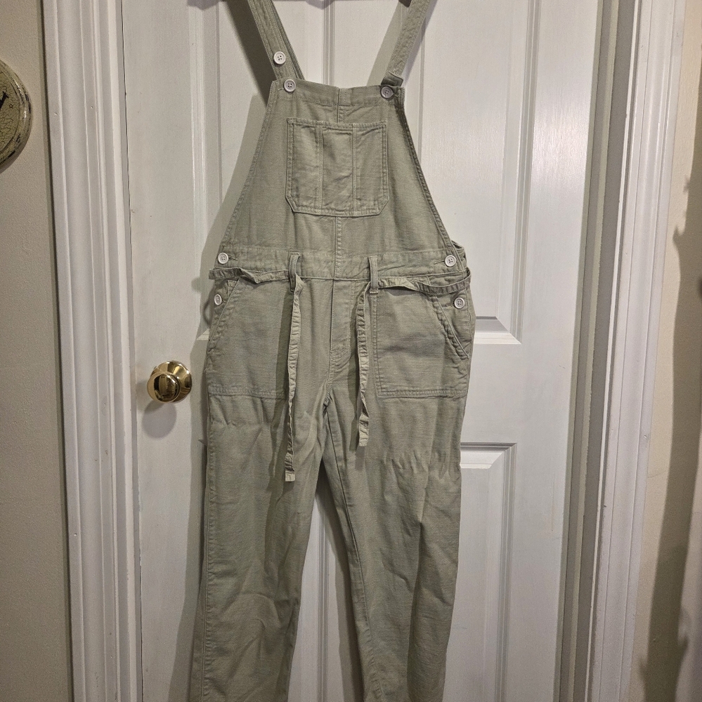 Lucky Brand Green 100% Cotton Overalls Classic Denim Style
